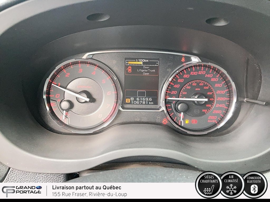 Subaru WRX Sport, boîte manuelle à traction intégrale 2017 à Rivière-du-loup, Québec - 18 - w1024h768px