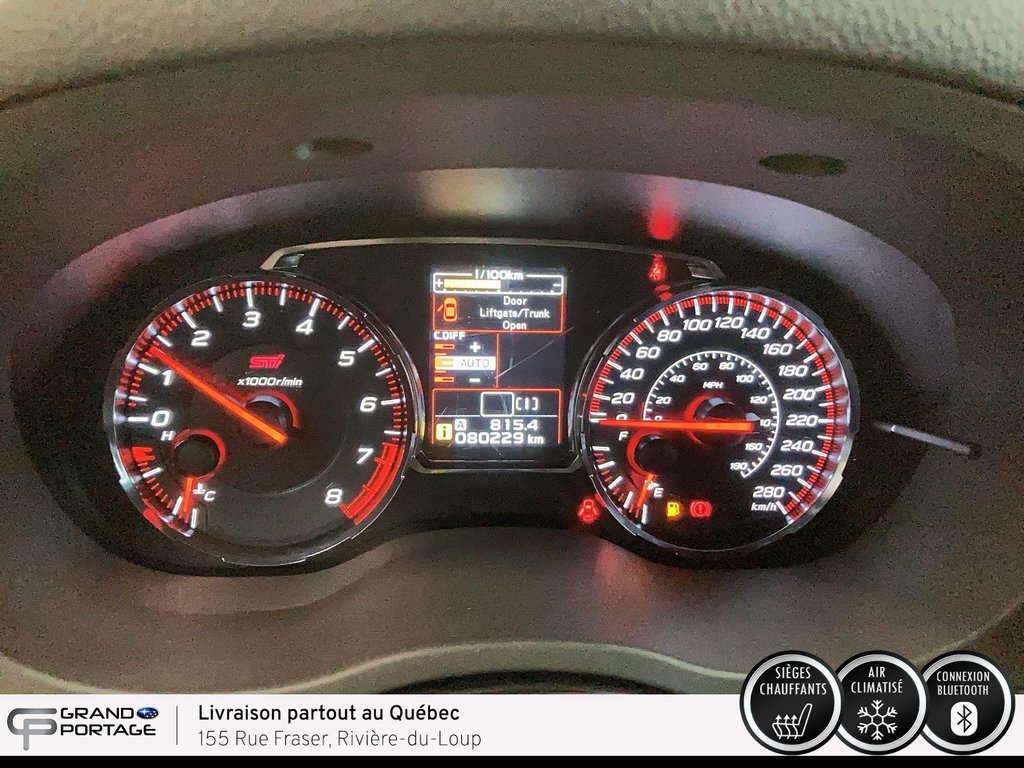 Subaru WRX STI, boîte manuelle à traction intégrale 2018 à Rivière-du-loup, Québec - 18 - w1024h768px