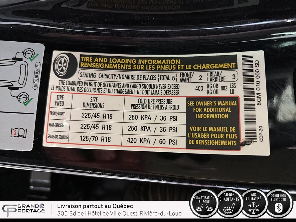 Volkswagen Jetta GLI, boîte manuelle à traction avant 2021 à Rivière-du-loup, Québec - 20 - w1024h768px