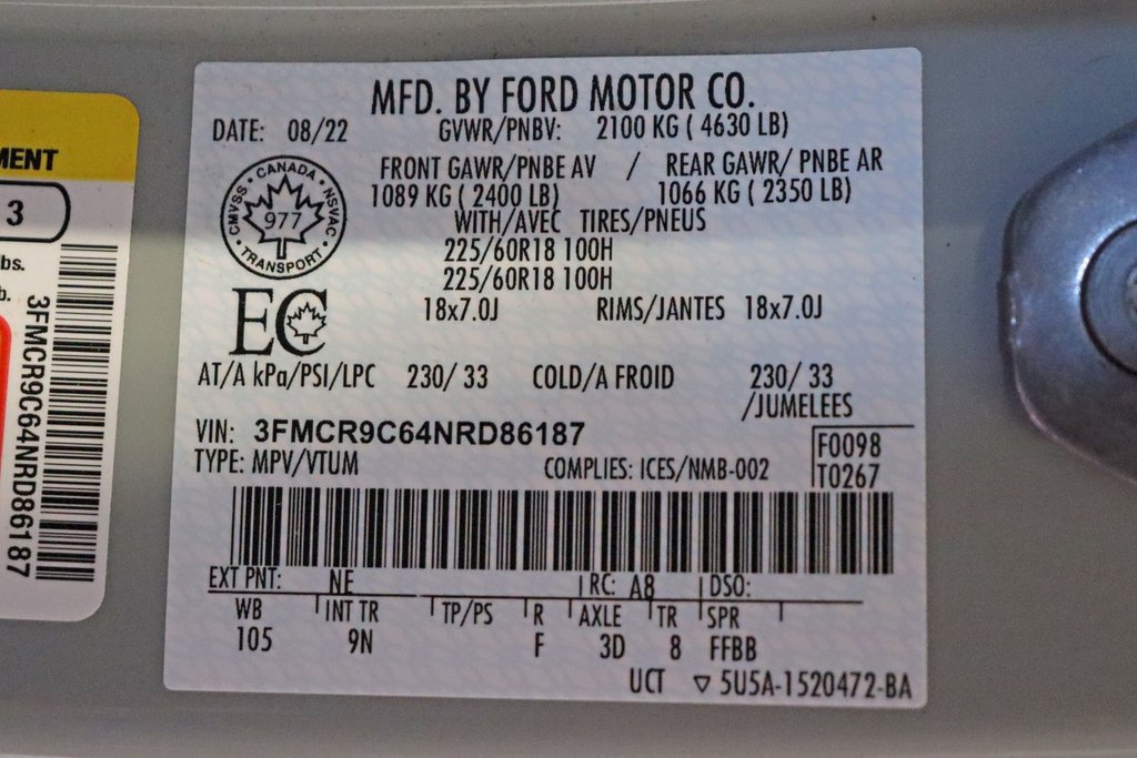 2022 Ford Bronco Sport Outer Banks in Sault Ste. Marie, Ontario - 28 - w1024h768px