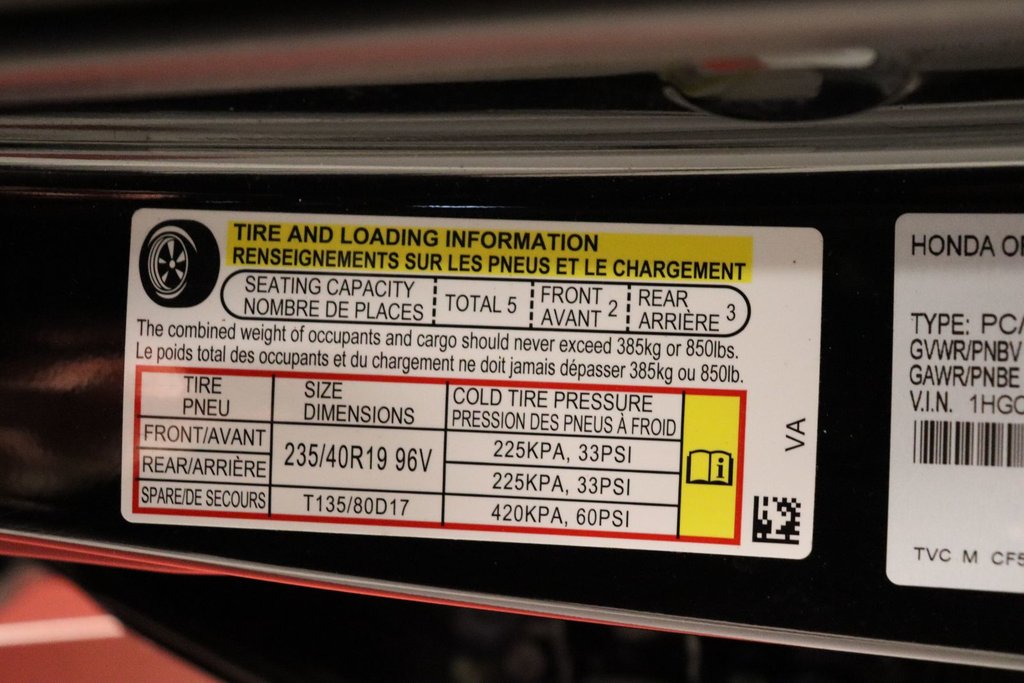 2021 Honda Accord Sedan Touring 2.0 in Sault Ste. Marie, Ontario - 29 - w1024h768px