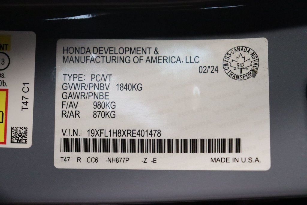 2024 Honda Civic Hatchback Sport in Sault Ste. Marie, Ontario - 19 - w1024h768px