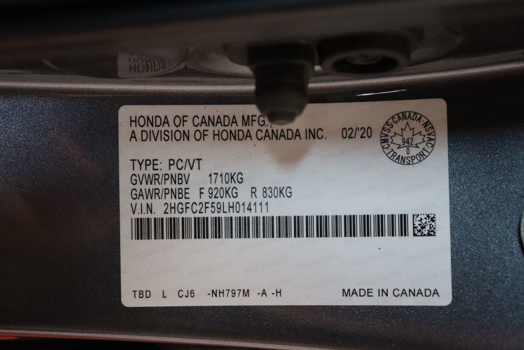 2020 Honda Civic Sedan LX in Sault Ste. Marie, Ontario - 17 - w1024h768px