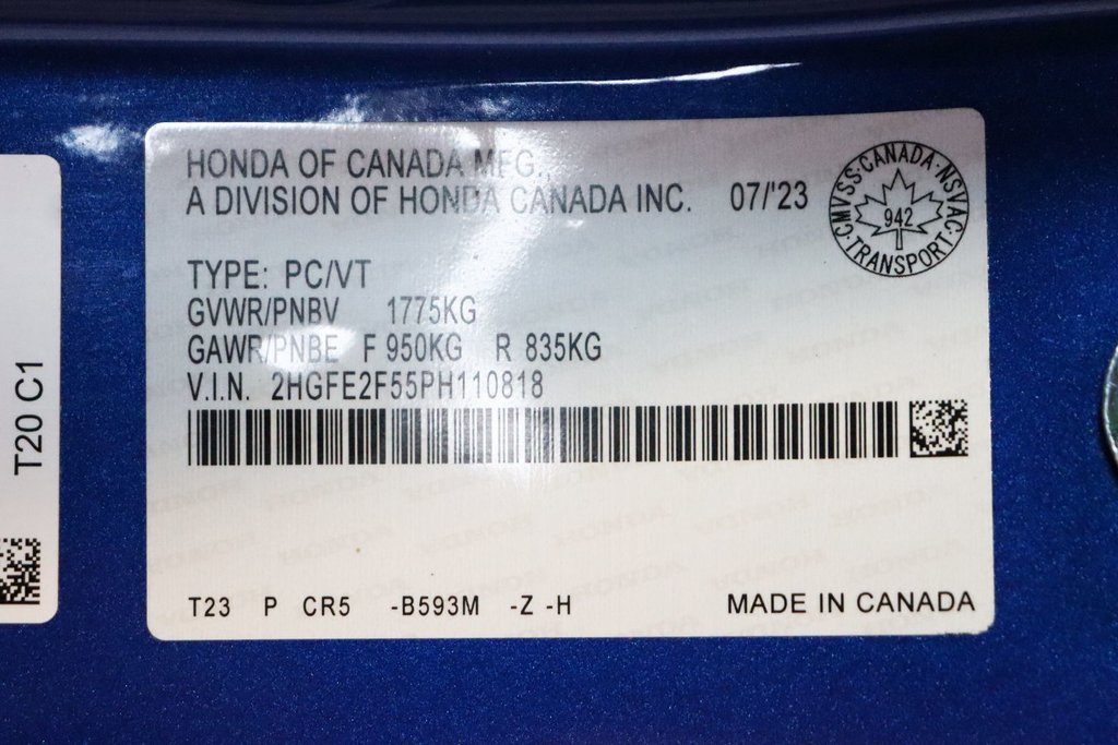 2023 Honda Civic Sedan Sport-B in Sault Ste. Marie, Ontario - 27 - w1024h768px