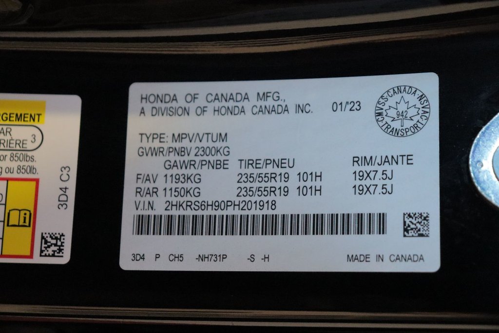 Honda CR-V Hybrid Touring 2023 à Sault Ste. Marie, Ontario - 26 - w1024h768px