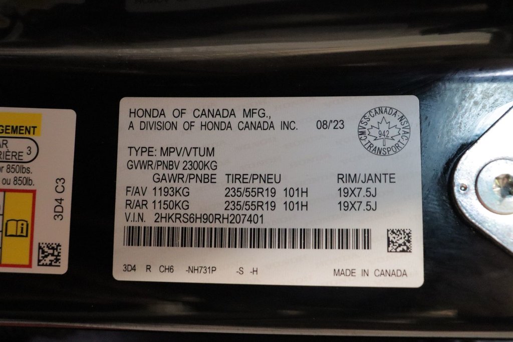 Honda CR-V Hybrid Touring 2024 à Sault Ste. Marie, Ontario - 27 - w1024h768px