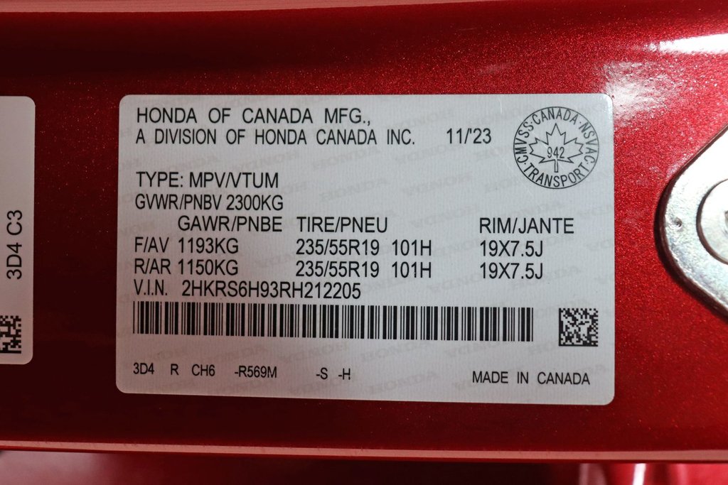2024 Honda CR-V Hybrid Touring in Sault Ste. Marie, Ontario - 27 - w1024h768px