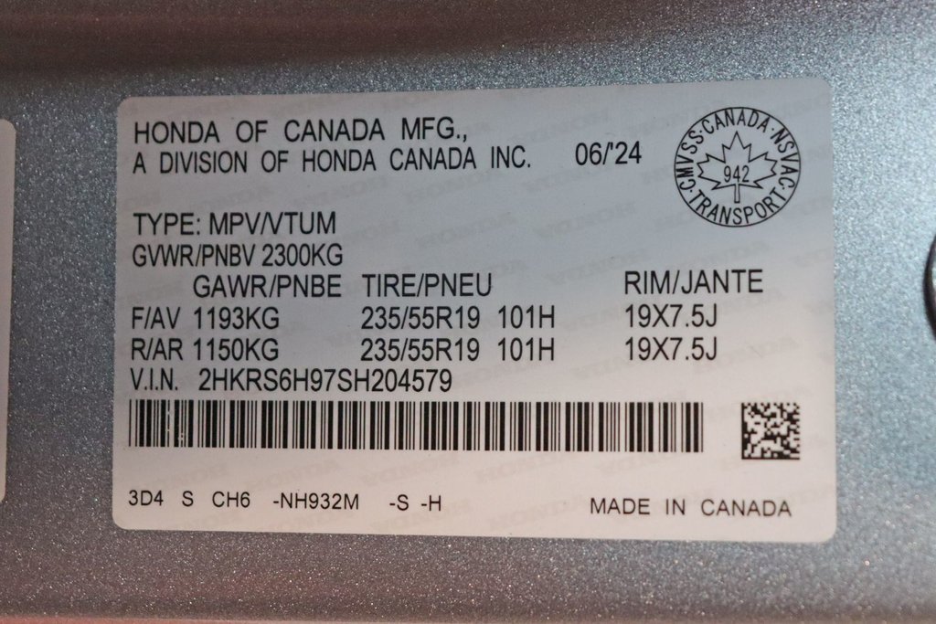2025 Honda CR-V Hybrid Touring in Sault Ste. Marie, Ontario - 27 - w1024h768px