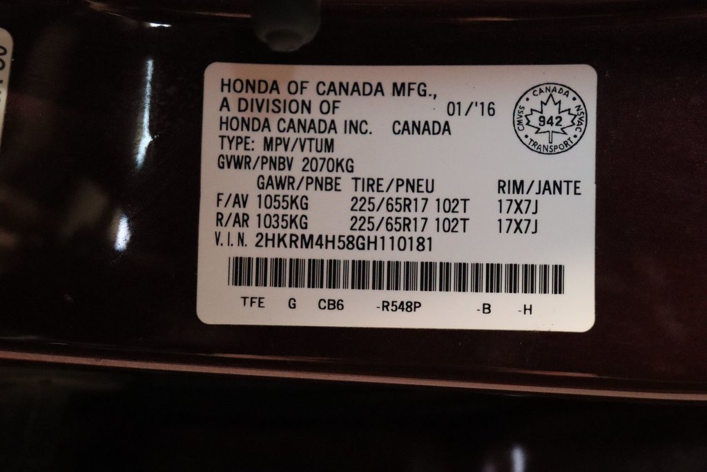 2016 Honda CR-V EX in Sault Ste. Marie, Ontario - 18 - w1024h768px