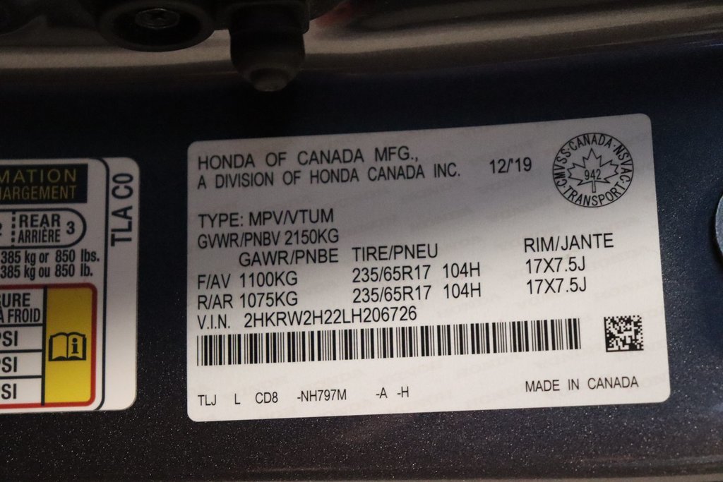 Honda CR-V LX 2020 à Sault Ste. Marie, Ontario - 19 - w1024h768px