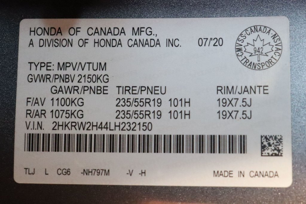 Honda CR-V Sport 2020 à Sault Ste. Marie, Ontario - 19 - w1024h768px