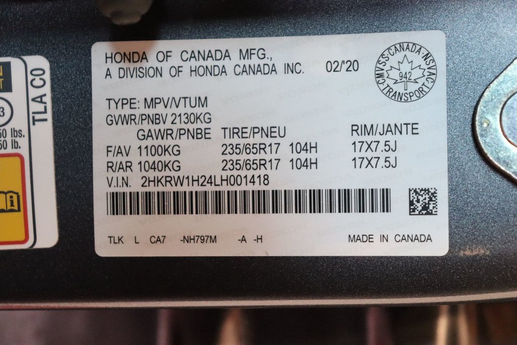 2020 Honda CR-V LX FWD in Sault Ste. Marie, Ontario - 19 - w1024h768px