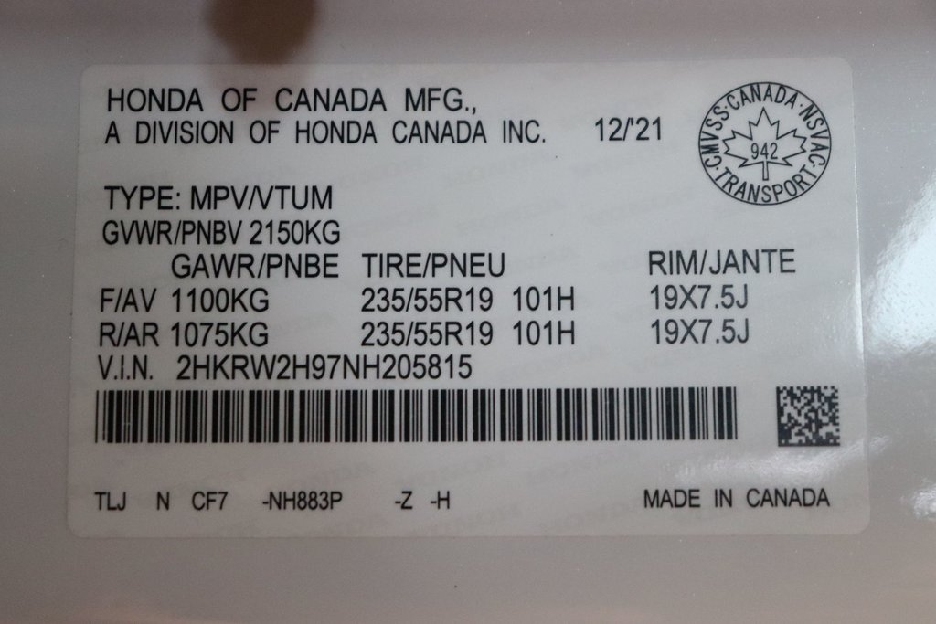 Honda CR-V Black Edition 2022 à Sault Ste. Marie, Ontario - 19 - w1024h768px