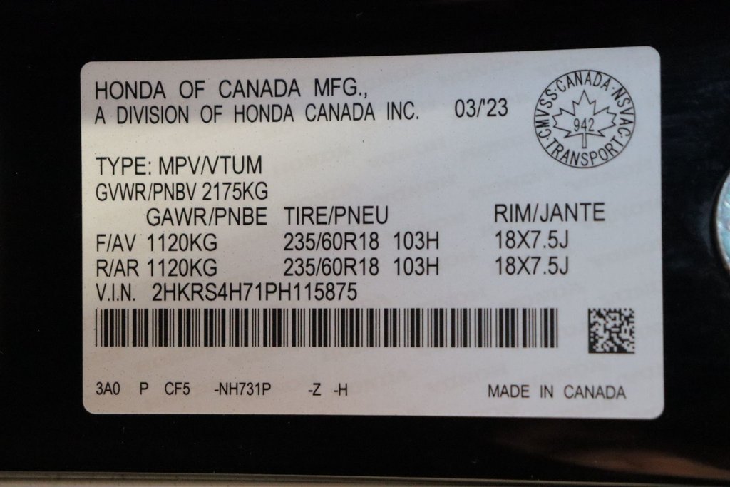 2023 Honda CR-V EX-L in Sault Ste. Marie, Ontario - 26 - w1024h768px