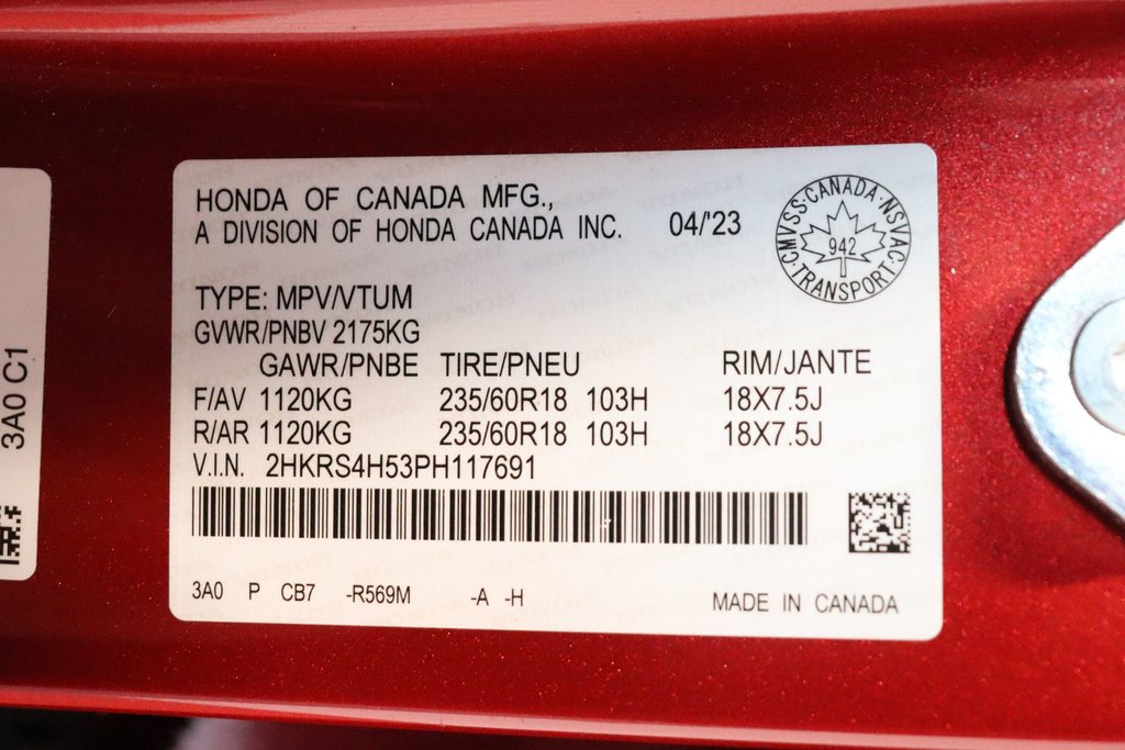 Honda CR-V Sport 2023 à Sault Ste. Marie, Ontario - 28 - w1024h768px