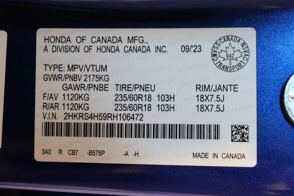 2024 Honda CR-V Sport in Sault Ste. Marie, Ontario - 27 - w1024h768px