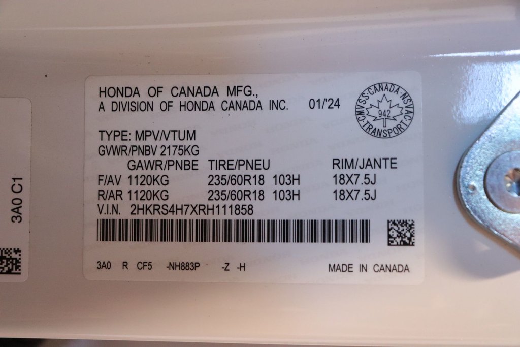 Honda CR-V EX-L 2024 à Sault Ste. Marie, Ontario - 28 - w1024h768px