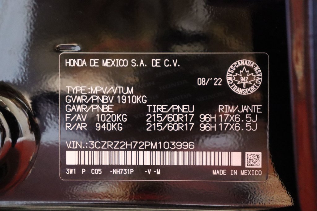 2023 Honda HR-V EX-L Navi in Sault Ste. Marie, Ontario - 17 - w1024h768px