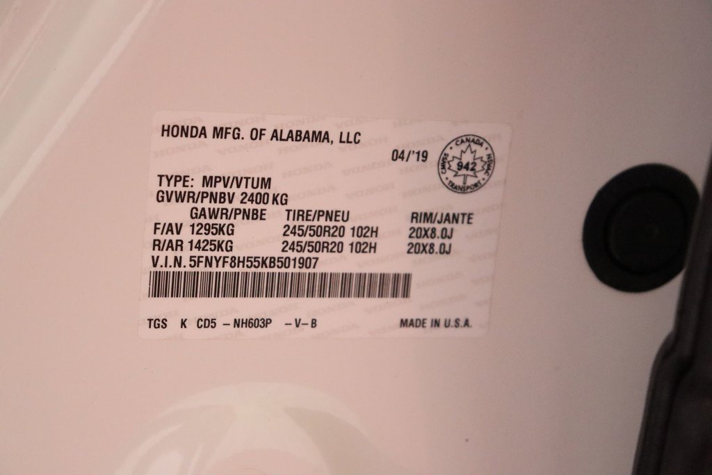 2019 Honda Passport EX-L in Sault Ste. Marie, Ontario - 19 - w1024h768px
