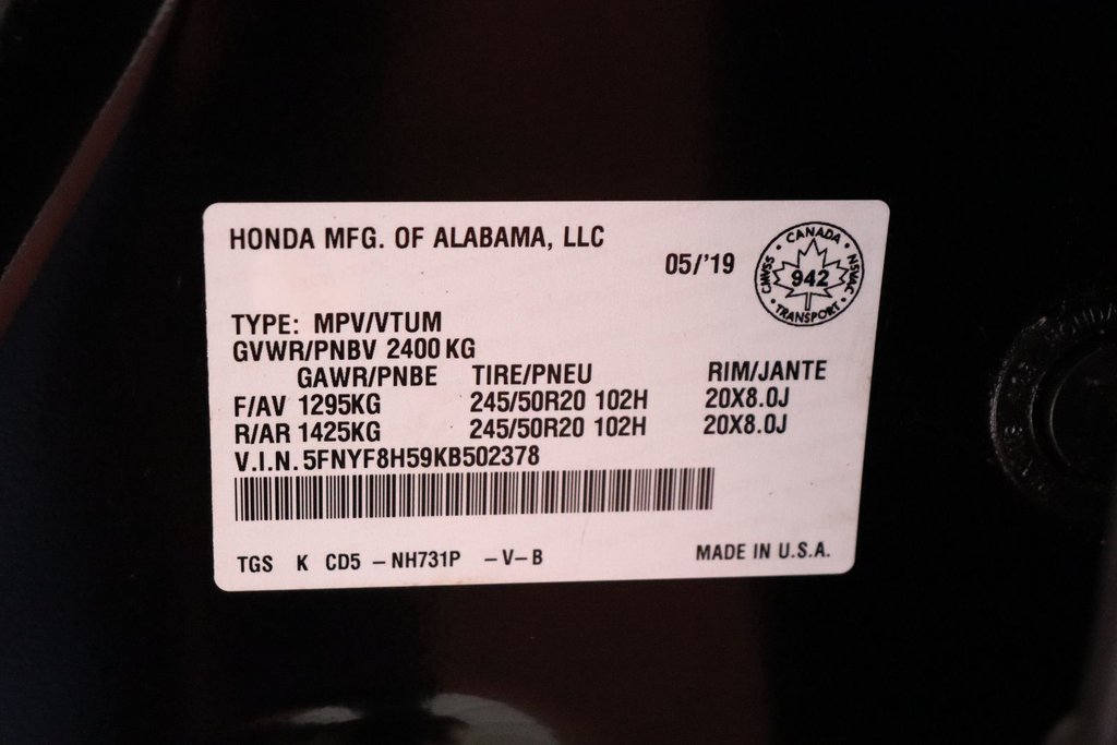 2019 Honda Passport EX-L in Sault Ste. Marie, Ontario - 24 - w1024h768px