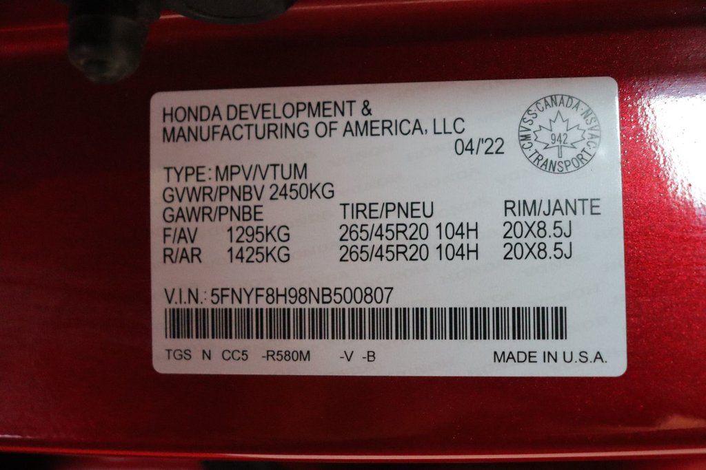 Honda Passport Touring 2022 à Sault Ste. Marie, Ontario - 27 - w1024h768px