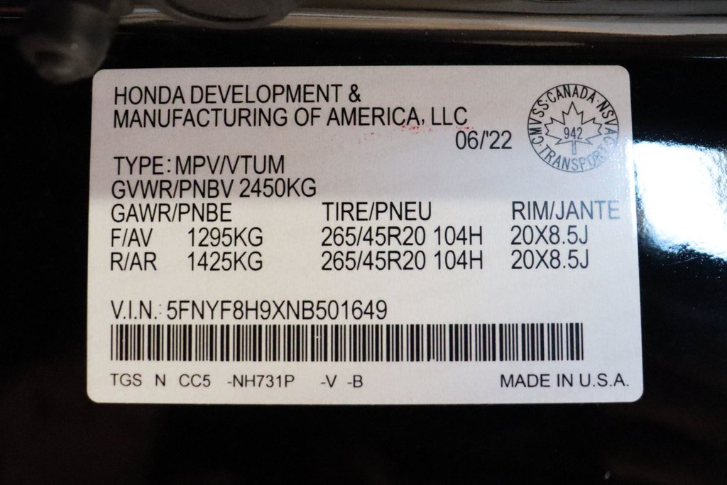 Honda Passport Touring 2022 à Sault Ste. Marie, Ontario - 28 - w1024h768px