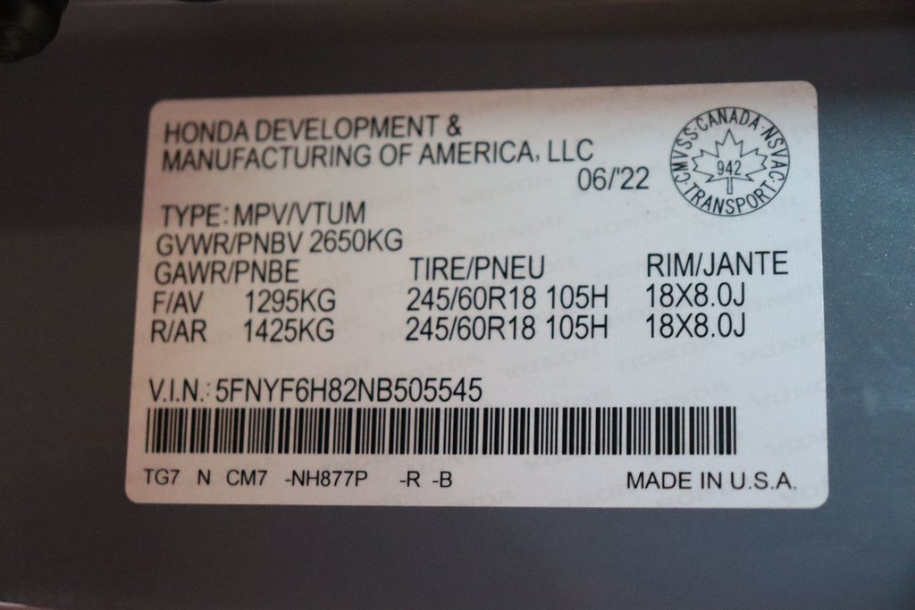2022 Honda Pilot TrailSport in Sault Ste. Marie, Ontario - 17 - w1024h768px