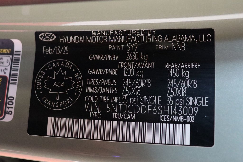 2025 Hyundai Santa Cruz Preferred in Sault Ste. Marie, Ontario - 18 - w1024h768px