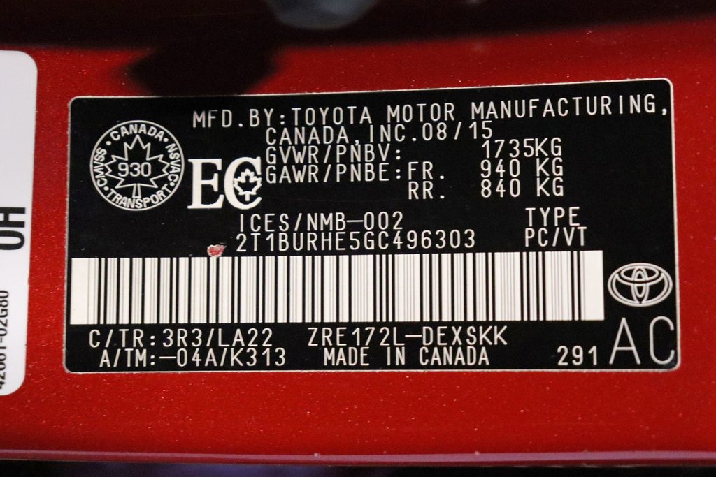 2016 Toyota Corolla S in Sault Ste. Marie, Ontario - 28 - w1024h768px