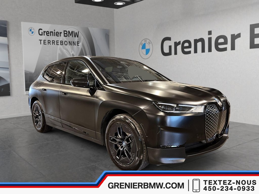 2023 BMW IX XDrive50, Premium Essential, Black wraped in Terrebonne, Quebec - 1 - w1024h768px