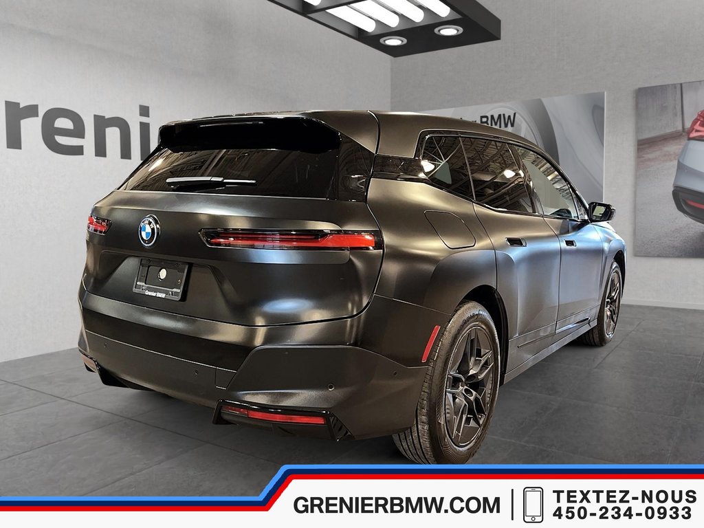 2023 BMW IX XDrive50, Premium Essential, Black wraped in Terrebonne, Quebec - 4 - w1024h768px