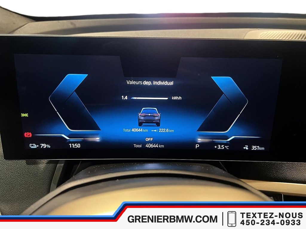 BMW iX xDrive50, Premium Essential, M Sport Package 2023 à Terrebonne, Québec - 12 - w1024h768px