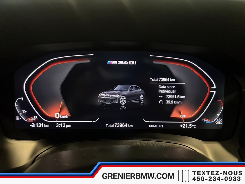 BMW 3 Series M340i, Premium Enhanced, Harman Kardon, Certified 2022 à Terrebonne, Québec - 10 - w1024h768px