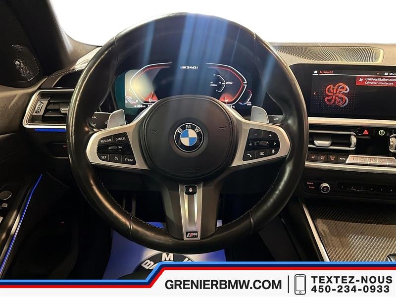 2022 BMW M340i xDrive Sedan, Oxyde Grey II, Harman Kardon, CPO in Terrebonne, Quebec - 10 - w1024h768px