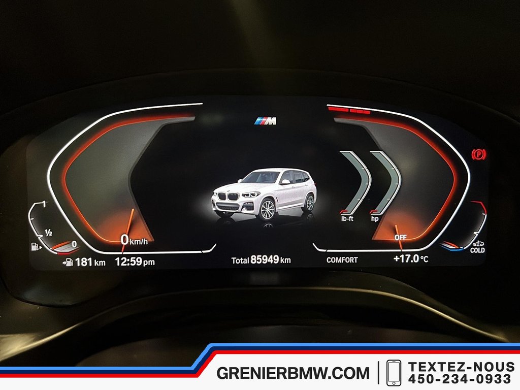 BMW X3 XDrive30i, Premium Enhanced, M Sport, Certified 2021 à Terrebonne, Québec - 12 - w1024h768px