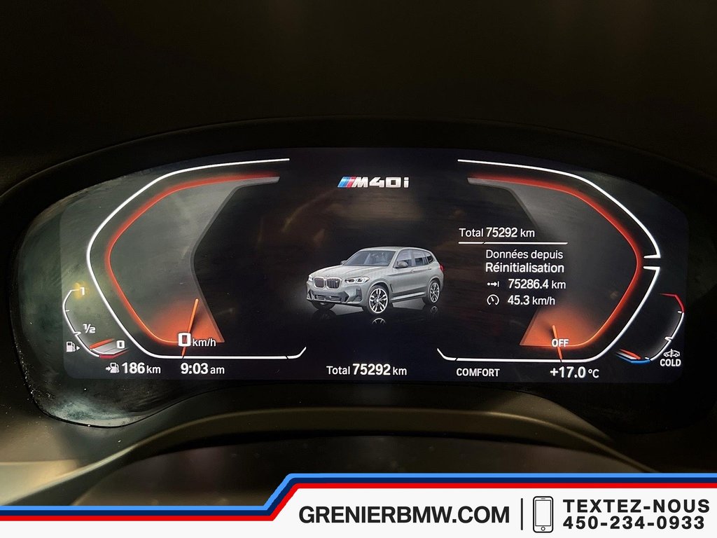 2022 BMW X3 M40i, Harman Kardon, Head-Up Display in Terrebonne, Quebec - 12 - w1024h768px