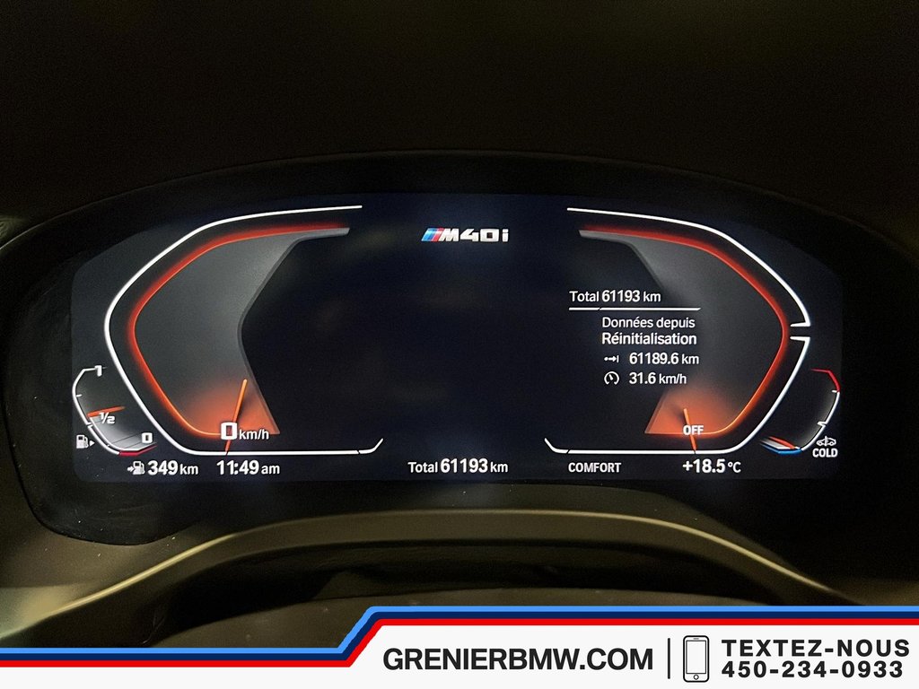 BMW X3 M40i, Premium Package, Trailer Hitch, Carbon Trims 2022 à Terrebonne, Québec - 12 - w1024h768px