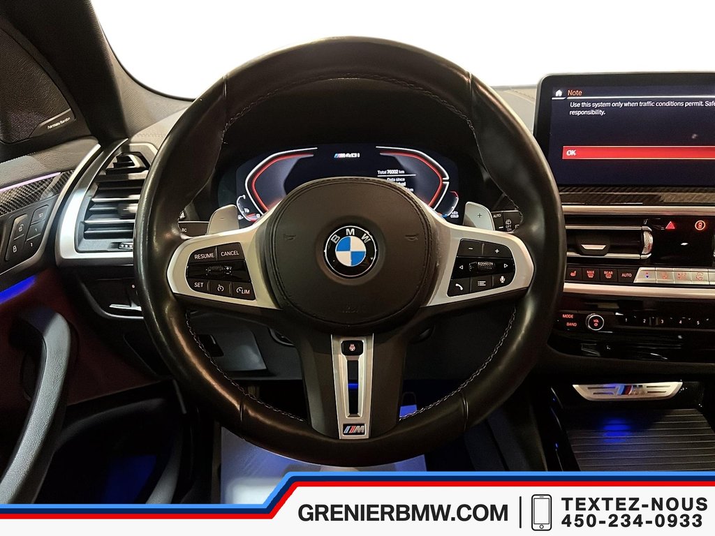2022 BMW X3 M40i, Premium Enhanced, Carbon Trims in Terrebonne, Quebec - 11 - w1024h768px