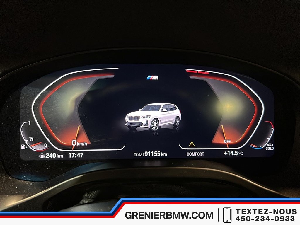 BMW X3 xDrive30i, M Sport Package, Premium Package 2023 à Terrebonne, Québec - 12 - w1024h768px