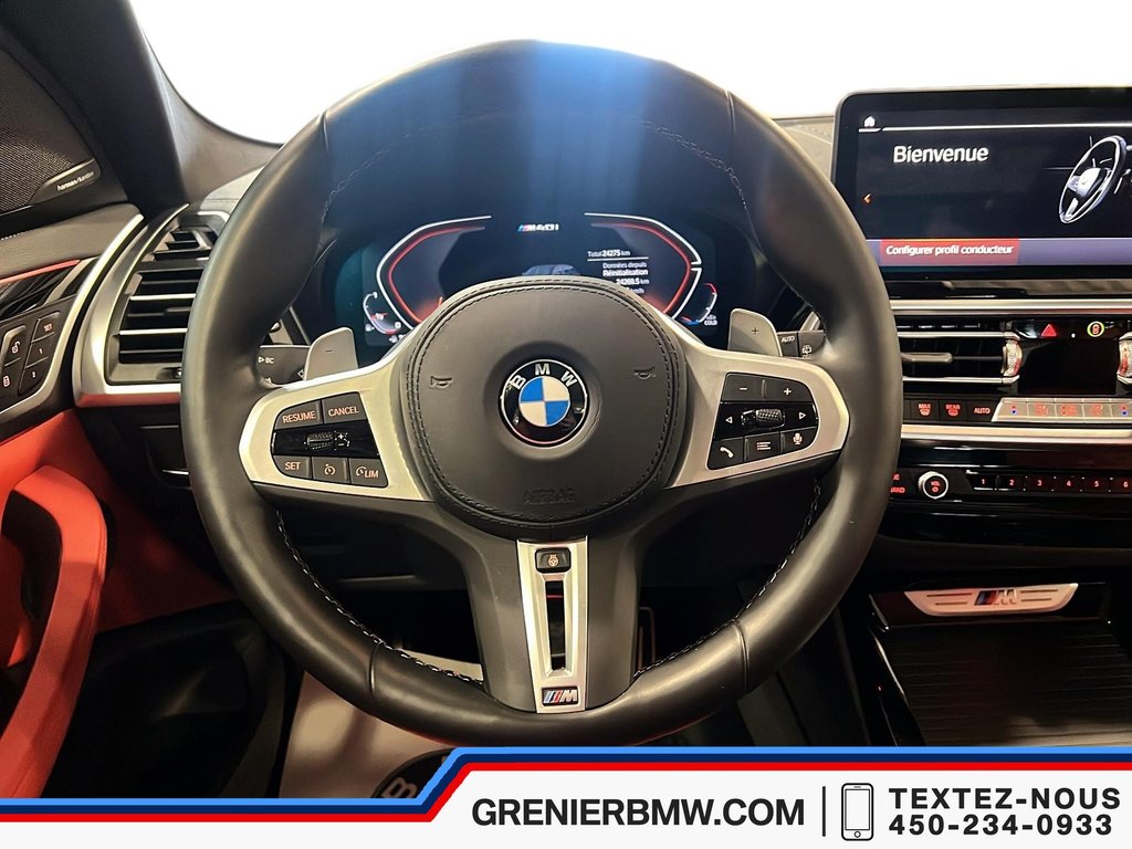 BMW X3 M40i xDrive, Premium Enhanced, Fiona Red Interior 2024 à Terrebonne, Québec - 11 - w1024h768px