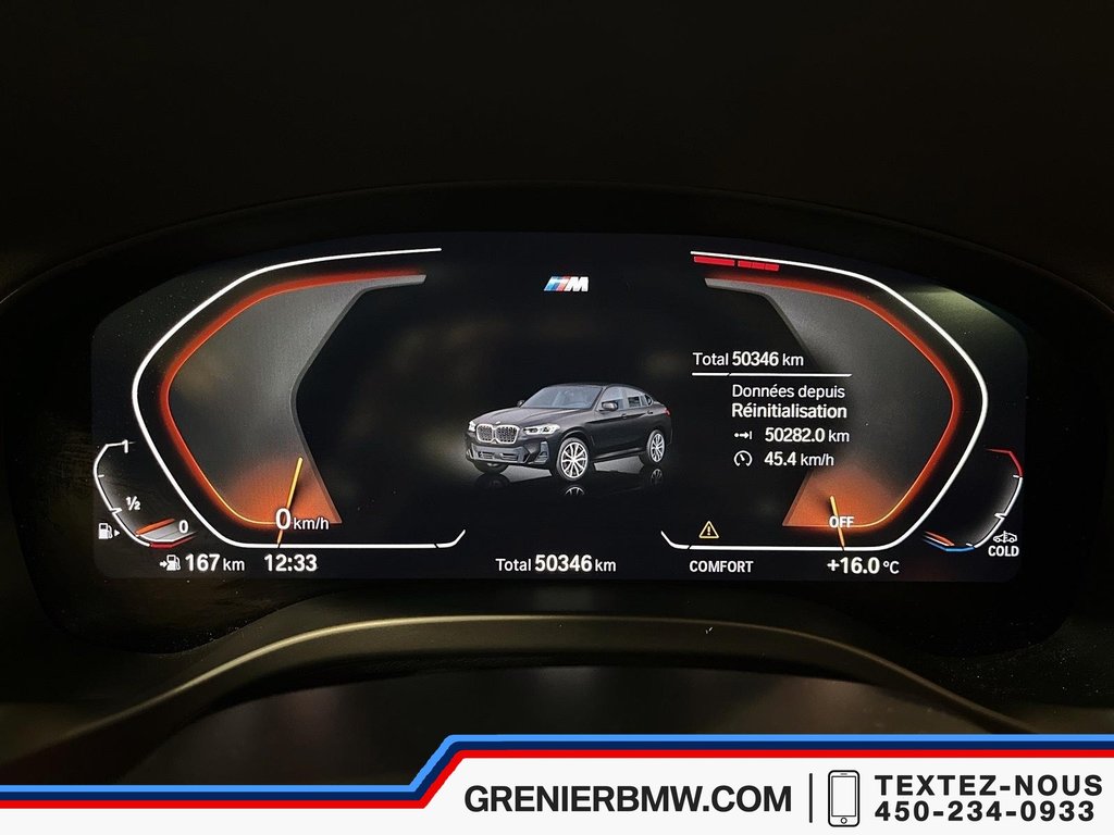 BMW X4 XDrive30i, Head-Up Display, M Sport Package 2022 à Terrebonne, Québec - 12 - w1024h768px