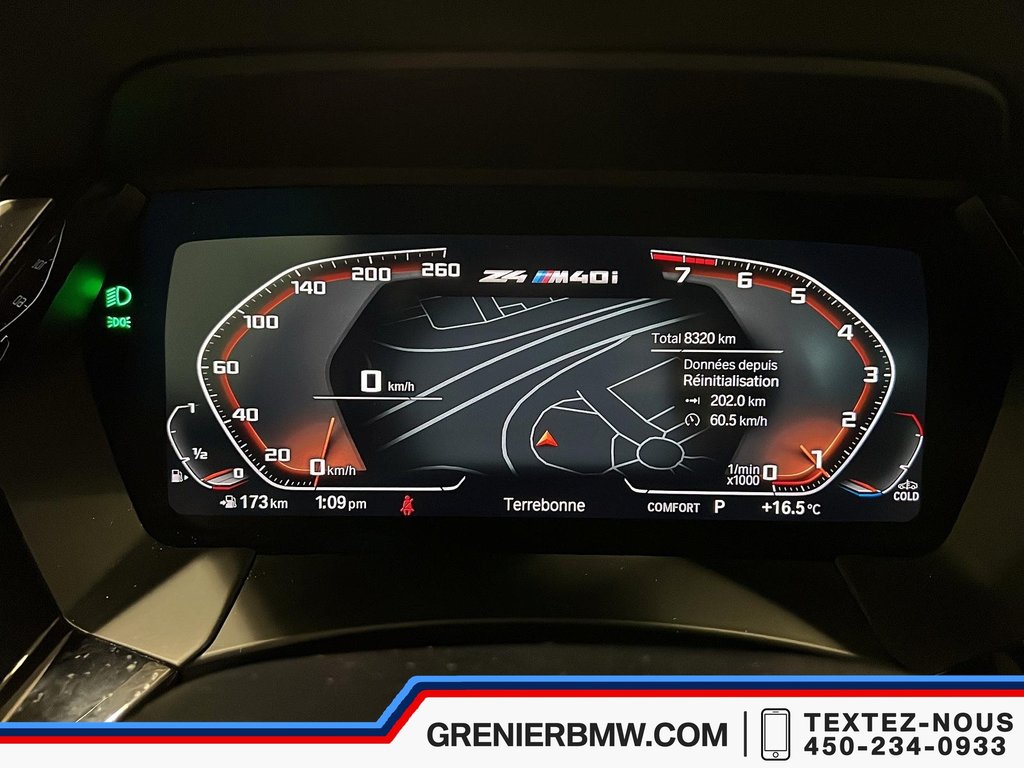 2024 BMW Z4 M40i Roadster, Enhanced pack, 8320 km in Terrebonne, Quebec - 11 - w1024h768px