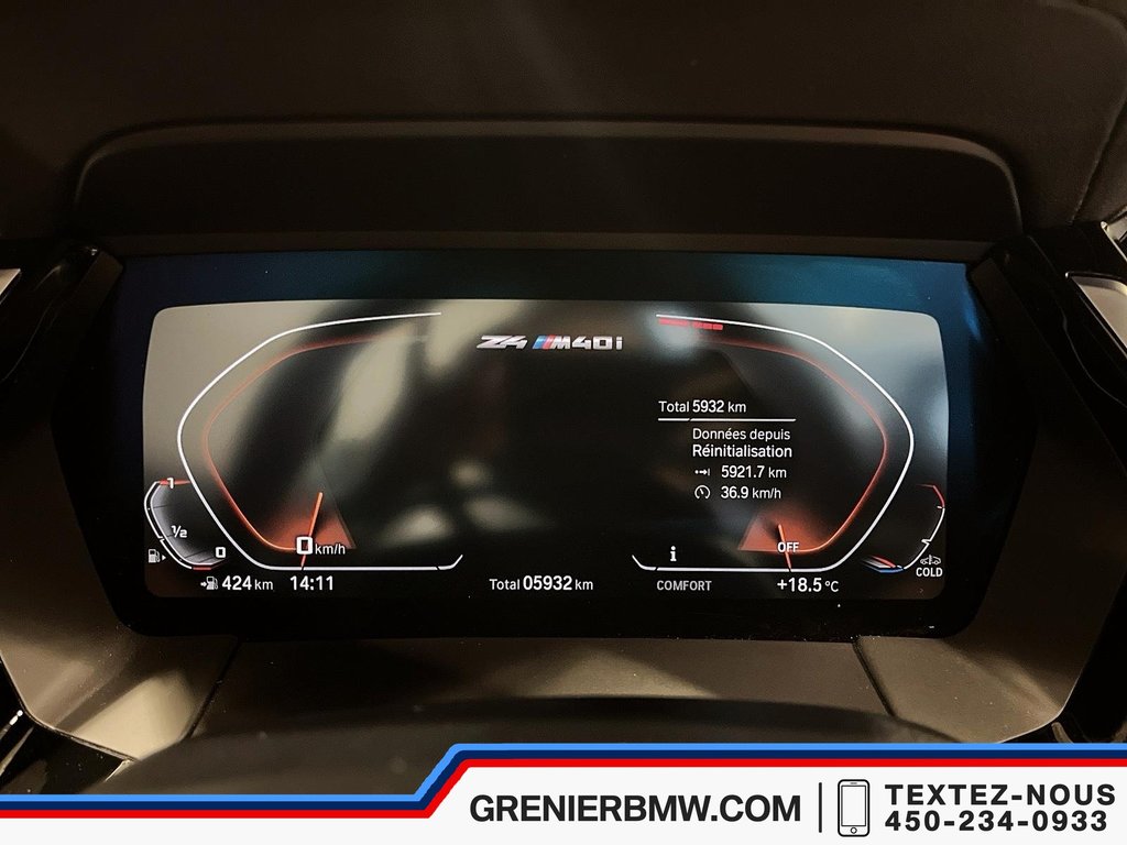 BMW Z4 M40i Roadster, Harman Kardon, Head-Up Display 2025 à Terrebonne, Québec - 11 - w1024h768px