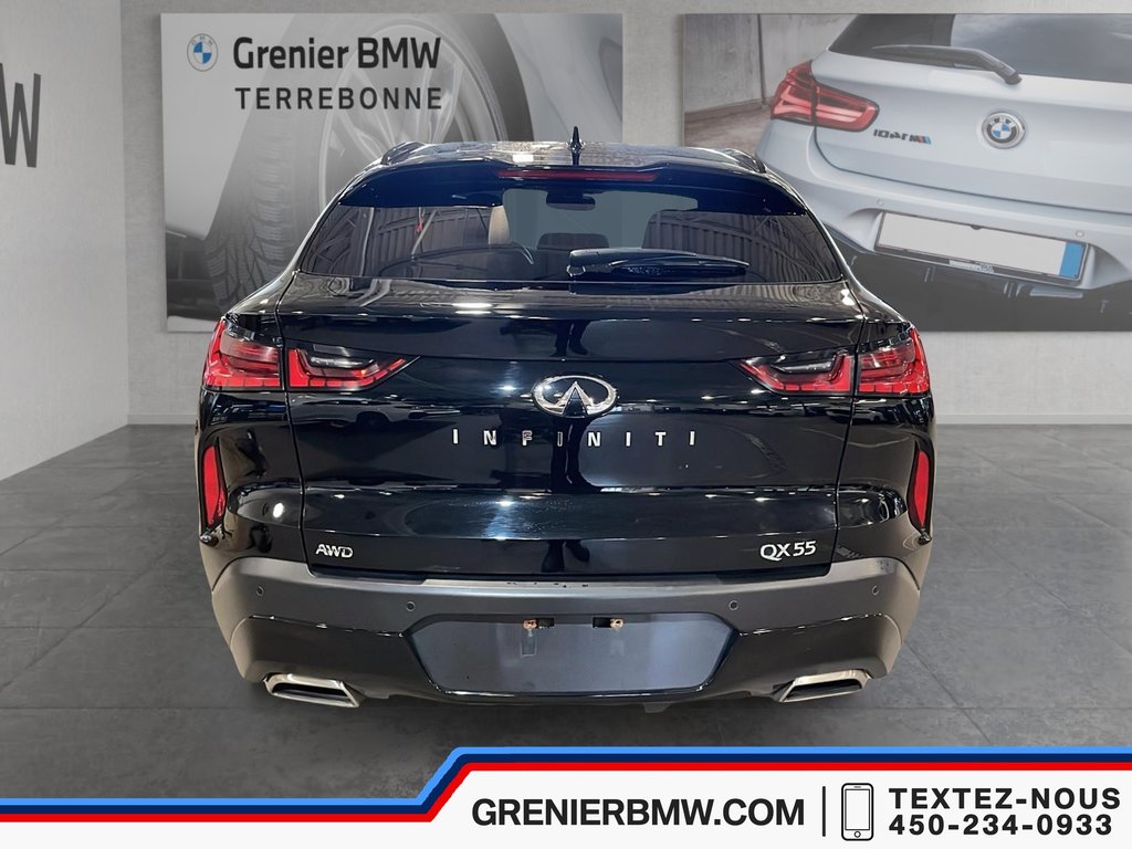Infiniti QX55 Sensory, Black on Red Interior, Bose Sound System 2022 à Terrebonne, Québec - 5 - w1024h768px