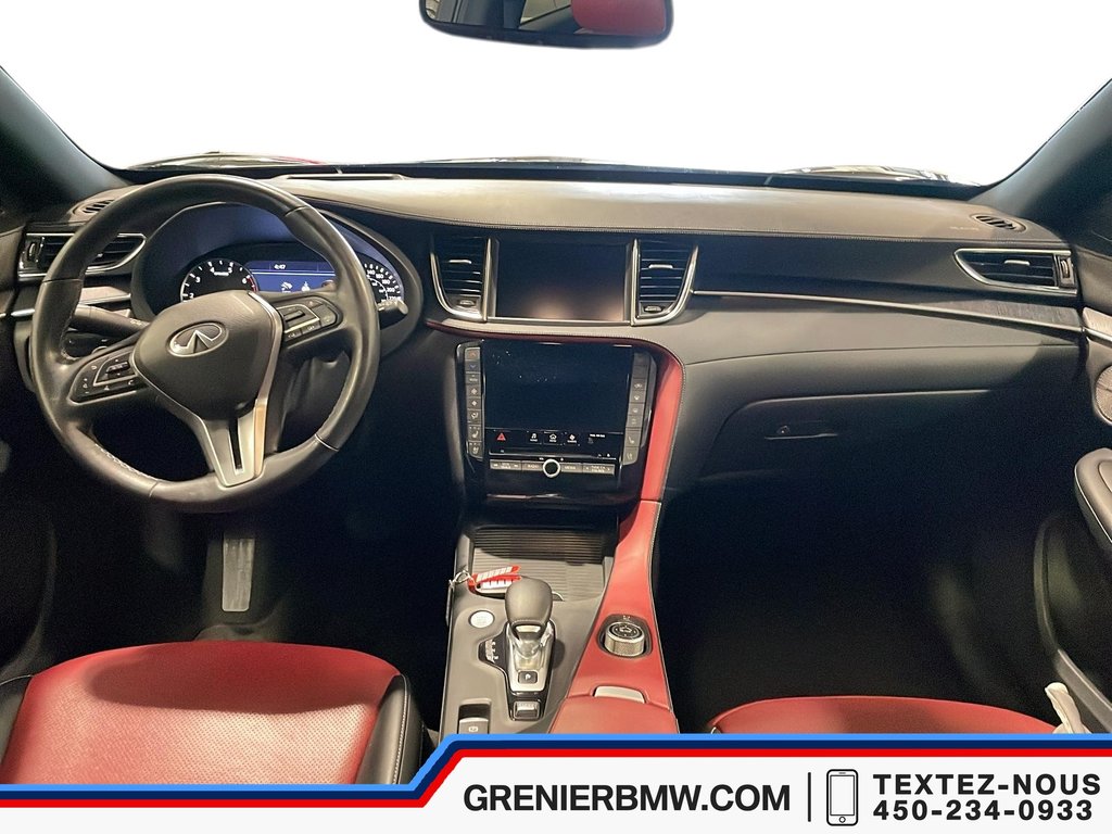 Infiniti QX55 Sensory, Black on Red Interior, Bose Sound System 2022 à Terrebonne, Québec - 8 - w1024h768px