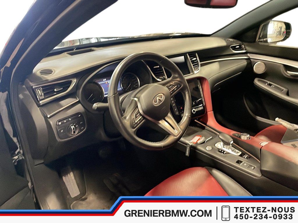 Infiniti QX55 Sensory, Black on Red Interior, Bose Sound System 2022 à Terrebonne, Québec - 7 - w1024h768px