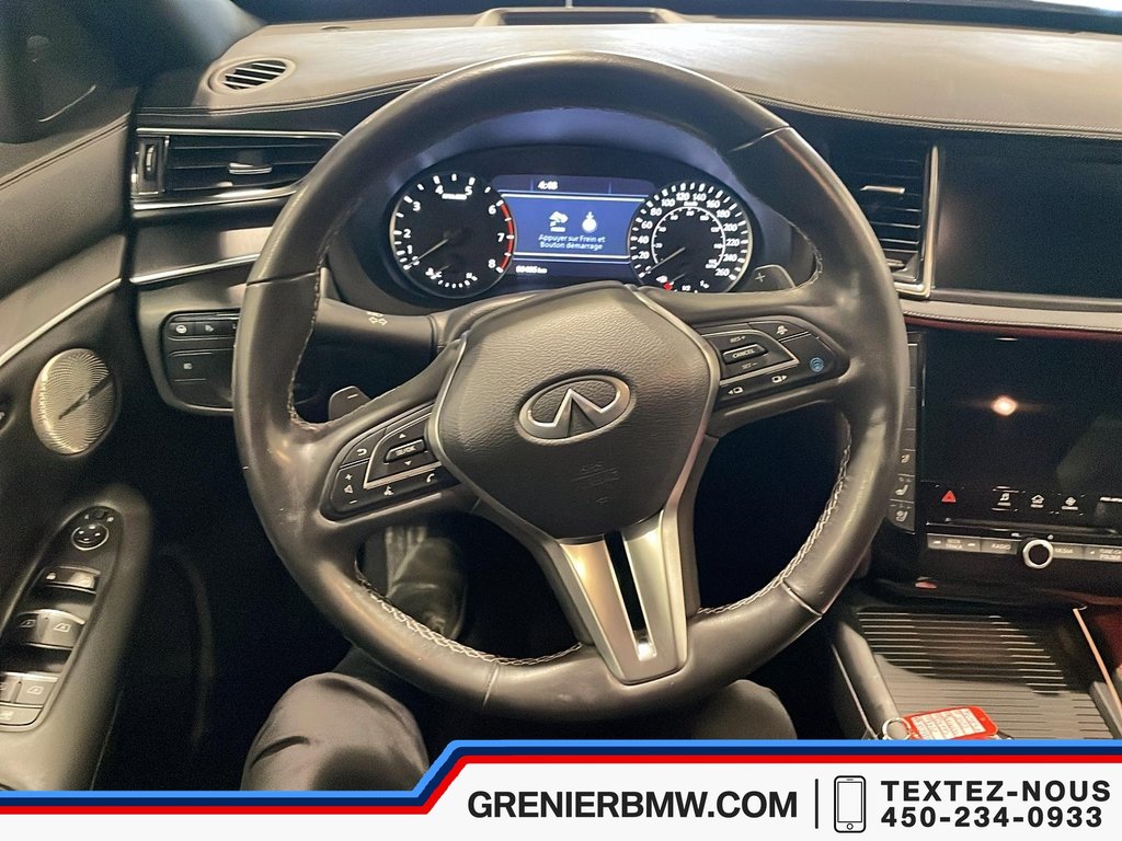 Infiniti QX55 Sensory, Black on Red Interior, Bose Sound System 2022 à Terrebonne, Québec - 9 - w1024h768px