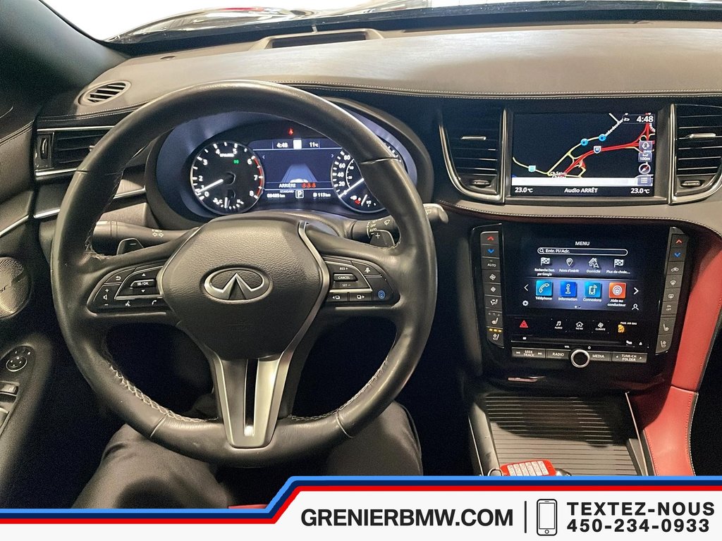 Infiniti QX55 Sensory, Black on Red Interior, Bose Sound System 2022 à Terrebonne, Québec - 11 - w1024h768px