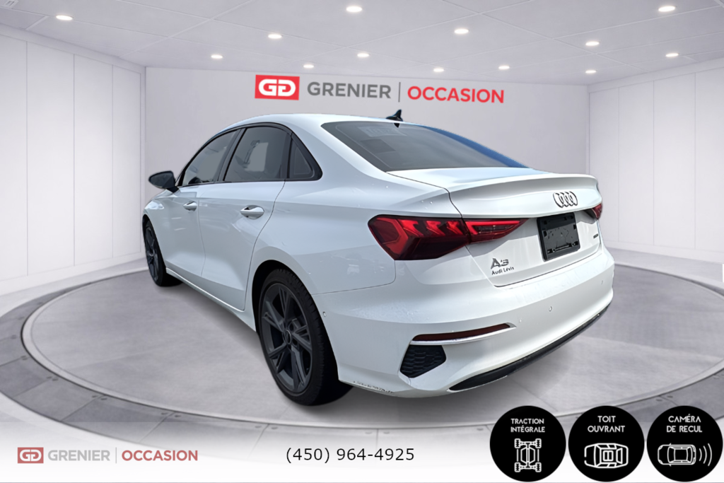 2024 Audi A3 Komfort Black Optic Package in Terrebonne, Quebec - 4 - w1024h768px