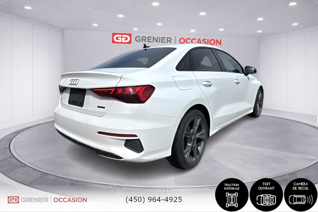 2024 Audi A3 Komfort Black Optic Package in Terrebonne, Quebec - 2 - w1024h768px